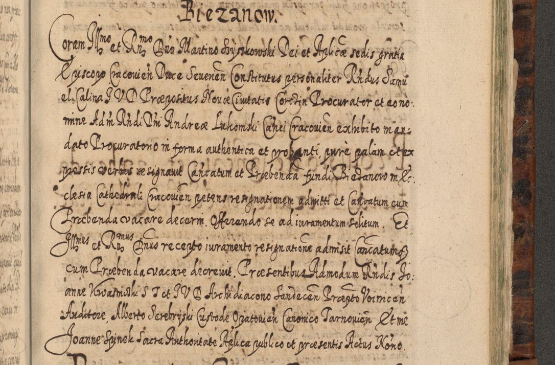 Zdjęcie nr 1114 dla obiektu archiwalnego: Acta actorum, causarum spiritualium, civilium, criminalium, obligationum, quietationum, inscpritionum, cessionum, decimarum, testamentorum R. D. Martini Szyszkowski, episcopi Cracoviensis, ducis Severiensis in annis 1624 - 1626. Tomus tertius.