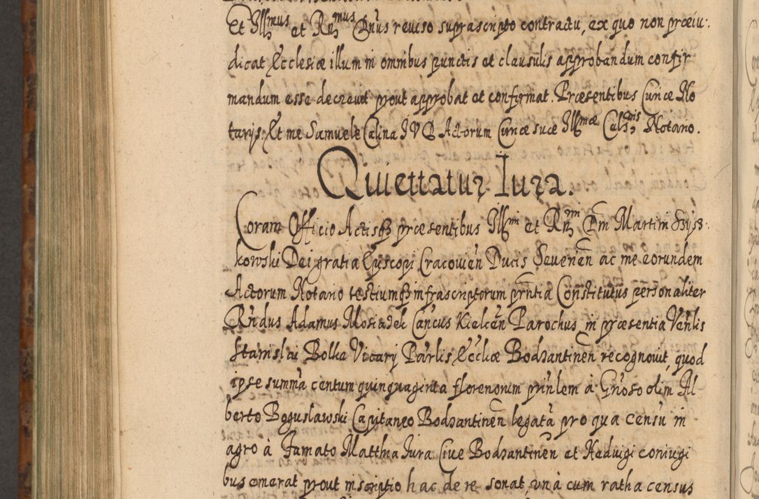 Zdjęcie nr 1113 dla obiektu archiwalnego: Acta actorum, causarum spiritualium, civilium, criminalium, obligationum, quietationum, inscpritionum, cessionum, decimarum, testamentorum R. D. Martini Szyszkowski, episcopi Cracoviensis, ducis Severiensis in annis 1624 - 1626. Tomus tertius.