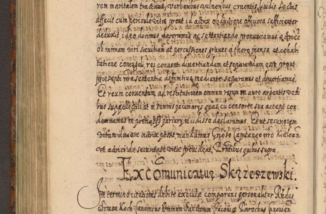 Zdjęcie nr 1109 dla obiektu archiwalnego: Acta actorum, causarum spiritualium, civilium, criminalium, obligationum, quietationum, inscpritionum, cessionum, decimarum, testamentorum R. D. Martini Szyszkowski, episcopi Cracoviensis, ducis Severiensis in annis 1624 - 1626. Tomus tertius.