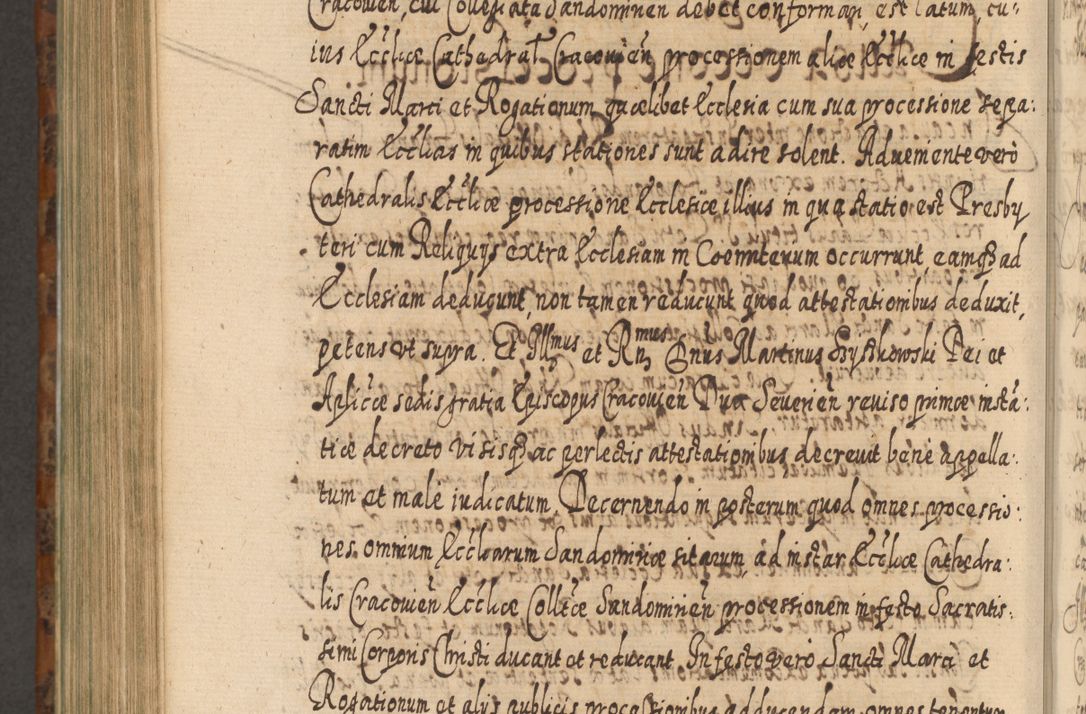 Zdjęcie nr 1105 dla obiektu archiwalnego: Acta actorum, causarum spiritualium, civilium, criminalium, obligationum, quietationum, inscpritionum, cessionum, decimarum, testamentorum R. D. Martini Szyszkowski, episcopi Cracoviensis, ducis Severiensis in annis 1624 - 1626. Tomus tertius.