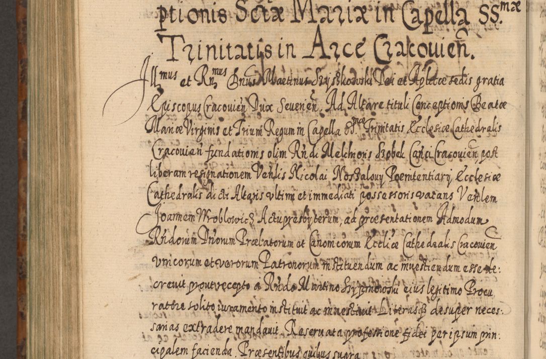 Zdjęcie nr 1107 dla obiektu archiwalnego: Acta actorum, causarum spiritualium, civilium, criminalium, obligationum, quietationum, inscpritionum, cessionum, decimarum, testamentorum R. D. Martini Szyszkowski, episcopi Cracoviensis, ducis Severiensis in annis 1624 - 1626. Tomus tertius.