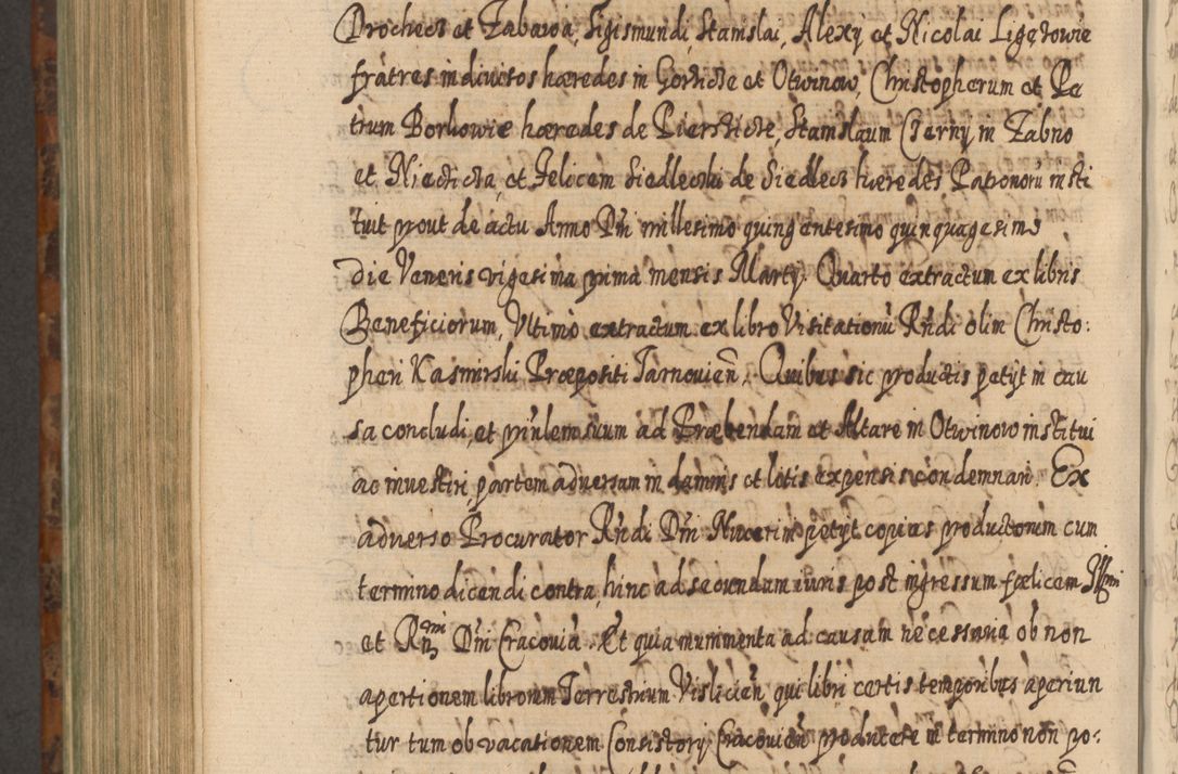 Zdjęcie nr 1101 dla obiektu archiwalnego: Acta actorum, causarum spiritualium, civilium, criminalium, obligationum, quietationum, inscpritionum, cessionum, decimarum, testamentorum R. D. Martini Szyszkowski, episcopi Cracoviensis, ducis Severiensis in annis 1624 - 1626. Tomus tertius.