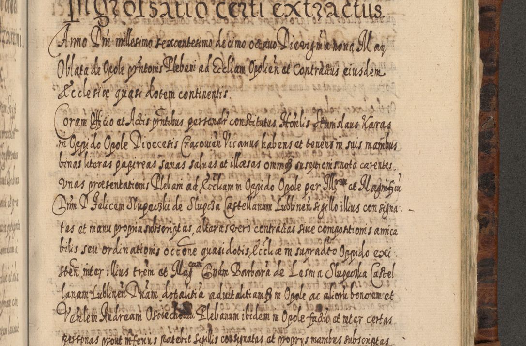 Zdjęcie nr 1094 dla obiektu archiwalnego: Acta actorum, causarum spiritualium, civilium, criminalium, obligationum, quietationum, inscpritionum, cessionum, decimarum, testamentorum R. D. Martini Szyszkowski, episcopi Cracoviensis, ducis Severiensis in annis 1624 - 1626. Tomus tertius.