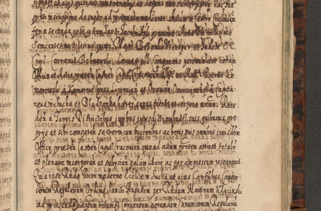 Zdjęcie nr 1084 dla obiektu archiwalnego: Acta actorum, causarum spiritualium, civilium, criminalium, obligationum, quietationum, inscpritionum, cessionum, decimarum, testamentorum R. D. Martini Szyszkowski, episcopi Cracoviensis, ducis Severiensis in annis 1624 - 1626. Tomus tertius.