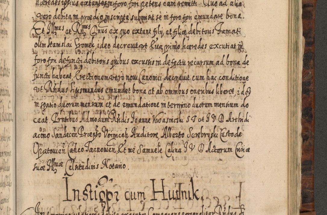 Zdjęcie nr 1054 dla obiektu archiwalnego: Acta actorum, causarum spiritualium, civilium, criminalium, obligationum, quietationum, inscpritionum, cessionum, decimarum, testamentorum R. D. Martini Szyszkowski, episcopi Cracoviensis, ducis Severiensis in annis 1624 - 1626. Tomus tertius.