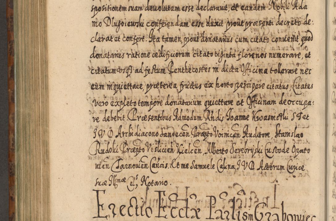 Zdjęcie nr 1055 dla obiektu archiwalnego: Acta actorum, causarum spiritualium, civilium, criminalium, obligationum, quietationum, inscpritionum, cessionum, decimarum, testamentorum R. D. Martini Szyszkowski, episcopi Cracoviensis, ducis Severiensis in annis 1624 - 1626. Tomus tertius.