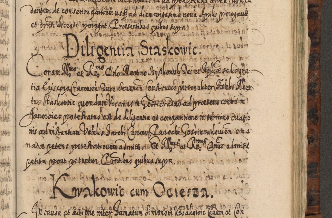 Zdjęcie nr 1046 dla obiektu archiwalnego: Acta actorum, causarum spiritualium, civilium, criminalium, obligationum, quietationum, inscpritionum, cessionum, decimarum, testamentorum R. D. Martini Szyszkowski, episcopi Cracoviensis, ducis Severiensis in annis 1624 - 1626. Tomus tertius.