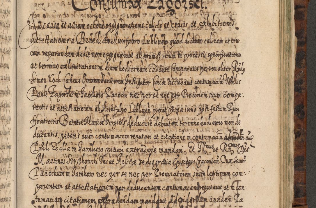 Zdjęcie nr 1040 dla obiektu archiwalnego: Acta actorum, causarum spiritualium, civilium, criminalium, obligationum, quietationum, inscpritionum, cessionum, decimarum, testamentorum R. D. Martini Szyszkowski, episcopi Cracoviensis, ducis Severiensis in annis 1624 - 1626. Tomus tertius.
