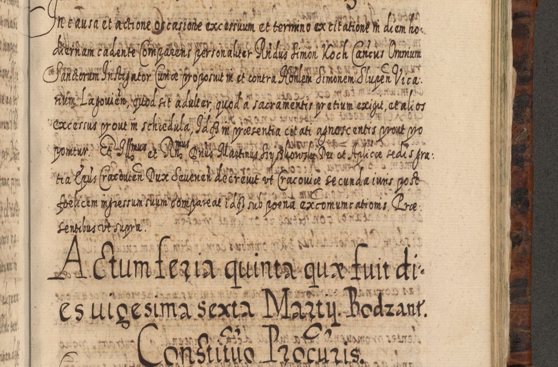 Zdjęcie nr 1034 dla obiektu archiwalnego: Acta actorum, causarum spiritualium, civilium, criminalium, obligationum, quietationum, inscpritionum, cessionum, decimarum, testamentorum R. D. Martini Szyszkowski, episcopi Cracoviensis, ducis Severiensis in annis 1624 - 1626. Tomus tertius.