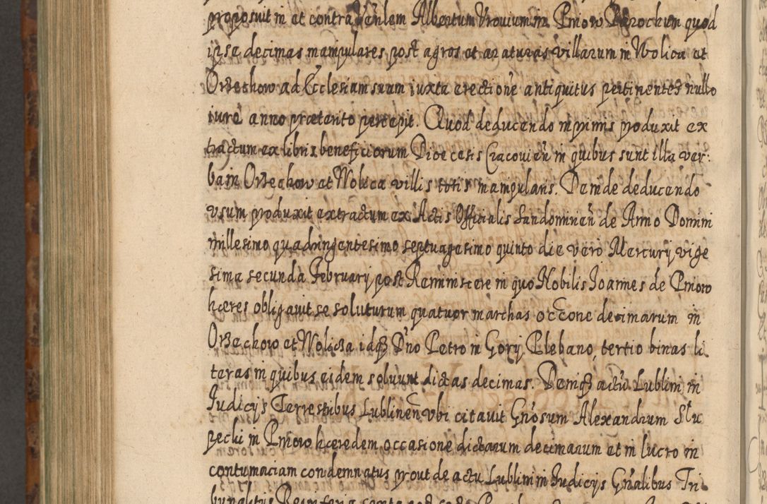 Zdjęcie nr 1037 dla obiektu archiwalnego: Acta actorum, causarum spiritualium, civilium, criminalium, obligationum, quietationum, inscpritionum, cessionum, decimarum, testamentorum R. D. Martini Szyszkowski, episcopi Cracoviensis, ducis Severiensis in annis 1624 - 1626. Tomus tertius.