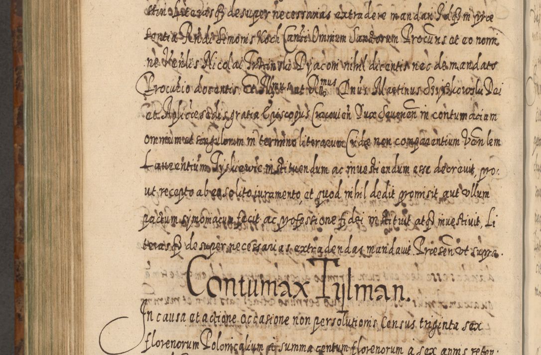 Zdjęcie nr 1029 dla obiektu archiwalnego: Acta actorum, causarum spiritualium, civilium, criminalium, obligationum, quietationum, inscpritionum, cessionum, decimarum, testamentorum R. D. Martini Szyszkowski, episcopi Cracoviensis, ducis Severiensis in annis 1624 - 1626. Tomus tertius.