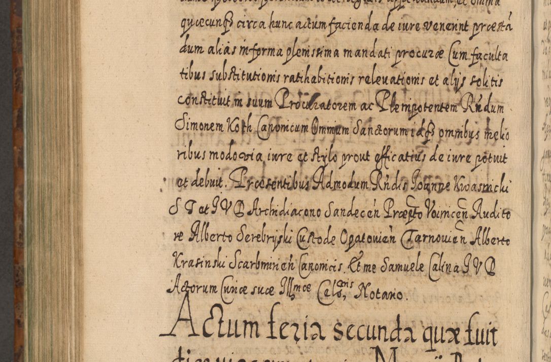 Zdjęcie nr 1025 dla obiektu archiwalnego: Acta actorum, causarum spiritualium, civilium, criminalium, obligationum, quietationum, inscpritionum, cessionum, decimarum, testamentorum R. D. Martini Szyszkowski, episcopi Cracoviensis, ducis Severiensis in annis 1624 - 1626. Tomus tertius.