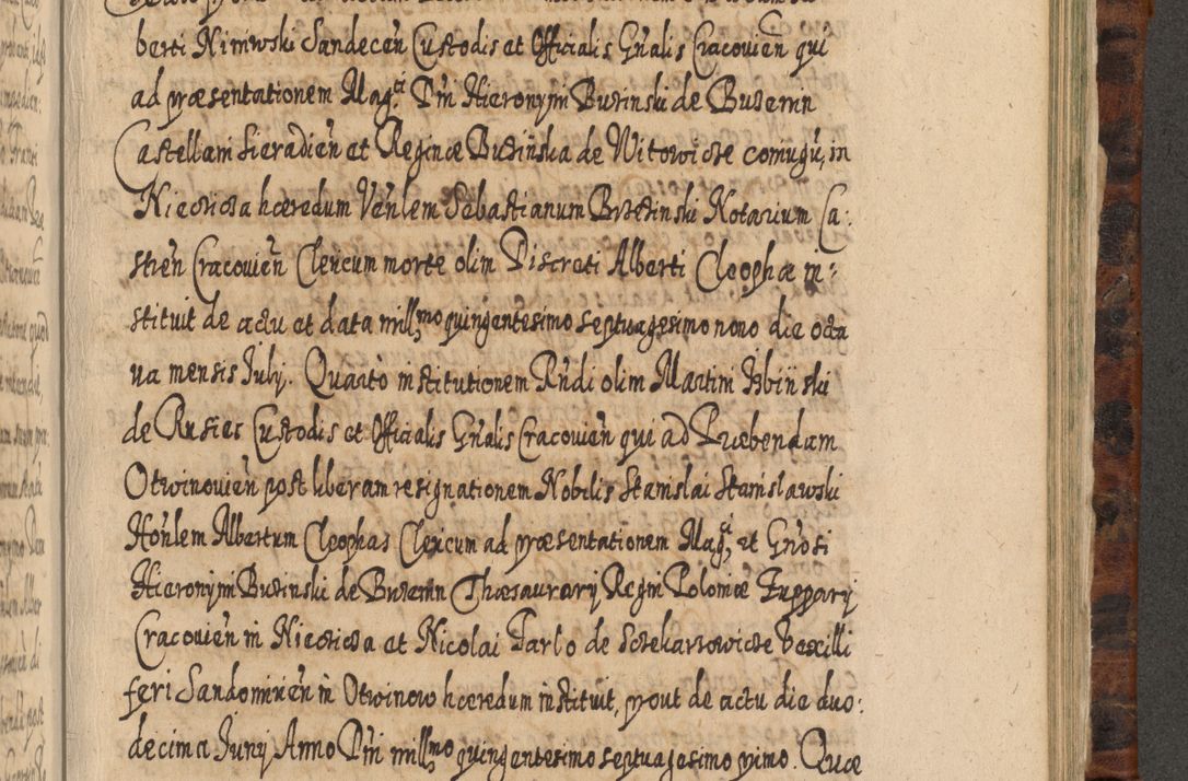 Zdjęcie nr 1022 dla obiektu archiwalnego: Acta actorum, causarum spiritualium, civilium, criminalium, obligationum, quietationum, inscpritionum, cessionum, decimarum, testamentorum R. D. Martini Szyszkowski, episcopi Cracoviensis, ducis Severiensis in annis 1624 - 1626. Tomus tertius.