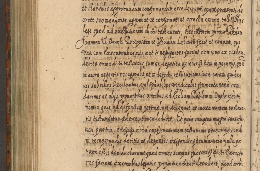 Zdjęcie nr 1015 dla obiektu archiwalnego: Acta actorum, causarum spiritualium, civilium, criminalium, obligationum, quietationum, inscpritionum, cessionum, decimarum, testamentorum R. D. Martini Szyszkowski, episcopi Cracoviensis, ducis Severiensis in annis 1624 - 1626. Tomus tertius.