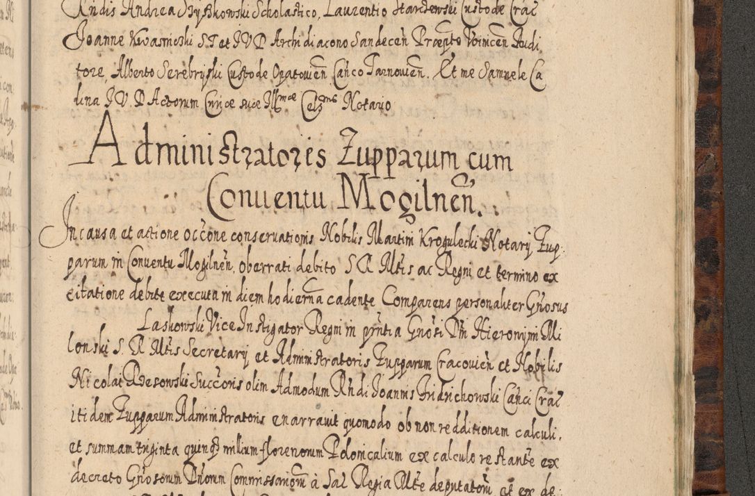 Zdjęcie nr 1406 dla obiektu archiwalnego: Acta actorum, causarum spiritualium, civilium, criminalium, obligationum, quietationum, inscpritionum, cessionum, decimarum, testamentorum R. D. Martini Szyszkowski, episcopi Cracoviensis, ducis Severiensis in annis 1624 - 1626. Tomus tertius.
