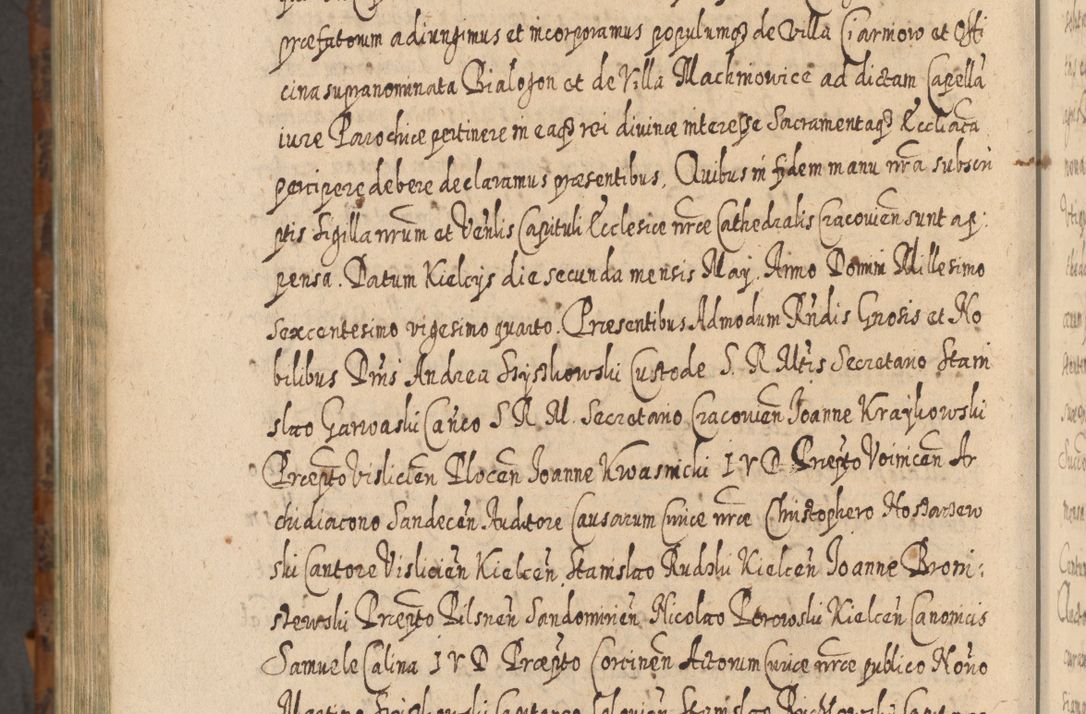 Zdjęcie nr 1401 dla obiektu archiwalnego: Acta actorum, causarum spiritualium, civilium, criminalium, obligationum, quietationum, inscpritionum, cessionum, decimarum, testamentorum R. D. Martini Szyszkowski, episcopi Cracoviensis, ducis Severiensis in annis 1624 - 1626. Tomus tertius.