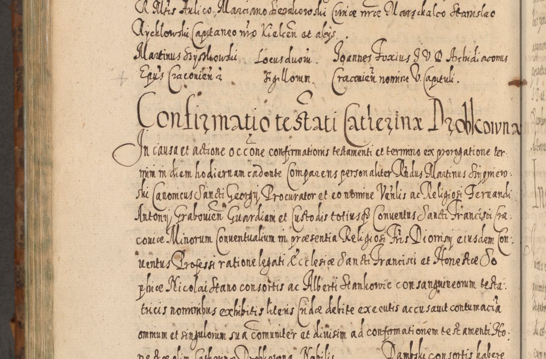 Zdjęcie nr 1403 dla obiektu archiwalnego: Acta actorum, causarum spiritualium, civilium, criminalium, obligationum, quietationum, inscpritionum, cessionum, decimarum, testamentorum R. D. Martini Szyszkowski, episcopi Cracoviensis, ducis Severiensis in annis 1624 - 1626. Tomus tertius.