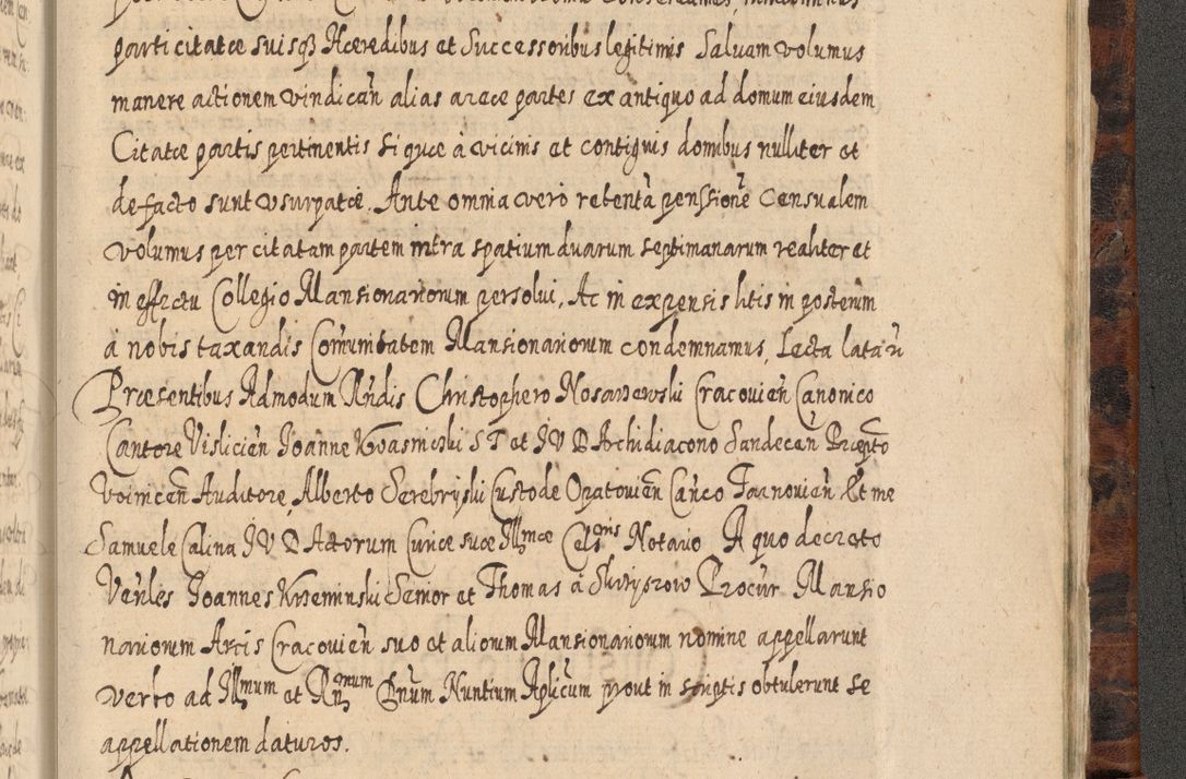 Zdjęcie nr 1396 dla obiektu archiwalnego: Acta actorum, causarum spiritualium, civilium, criminalium, obligationum, quietationum, inscpritionum, cessionum, decimarum, testamentorum R. D. Martini Szyszkowski, episcopi Cracoviensis, ducis Severiensis in annis 1624 - 1626. Tomus tertius.