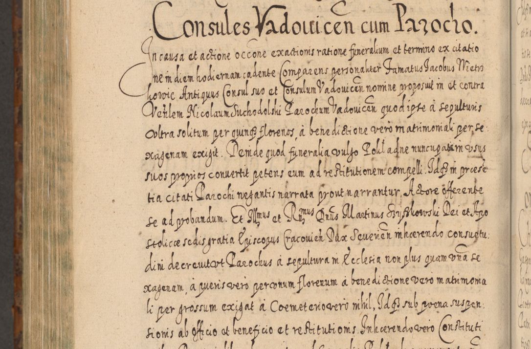 Zdjęcie nr 1393 dla obiektu archiwalnego: Acta actorum, causarum spiritualium, civilium, criminalium, obligationum, quietationum, inscpritionum, cessionum, decimarum, testamentorum R. D. Martini Szyszkowski, episcopi Cracoviensis, ducis Severiensis in annis 1624 - 1626. Tomus tertius.