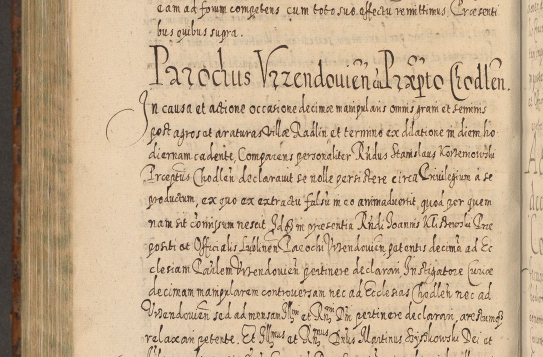Zdjęcie nr 1391 dla obiektu archiwalnego: Acta actorum, causarum spiritualium, civilium, criminalium, obligationum, quietationum, inscpritionum, cessionum, decimarum, testamentorum R. D. Martini Szyszkowski, episcopi Cracoviensis, ducis Severiensis in annis 1624 - 1626. Tomus tertius.