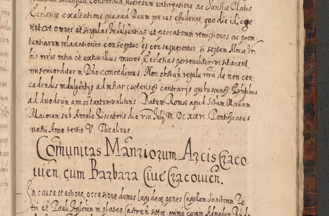Zdjęcie nr 1386 dla obiektu archiwalnego: Acta actorum, causarum spiritualium, civilium, criminalium, obligationum, quietationum, inscpritionum, cessionum, decimarum, testamentorum R. D. Martini Szyszkowski, episcopi Cracoviensis, ducis Severiensis in annis 1624 - 1626. Tomus tertius.