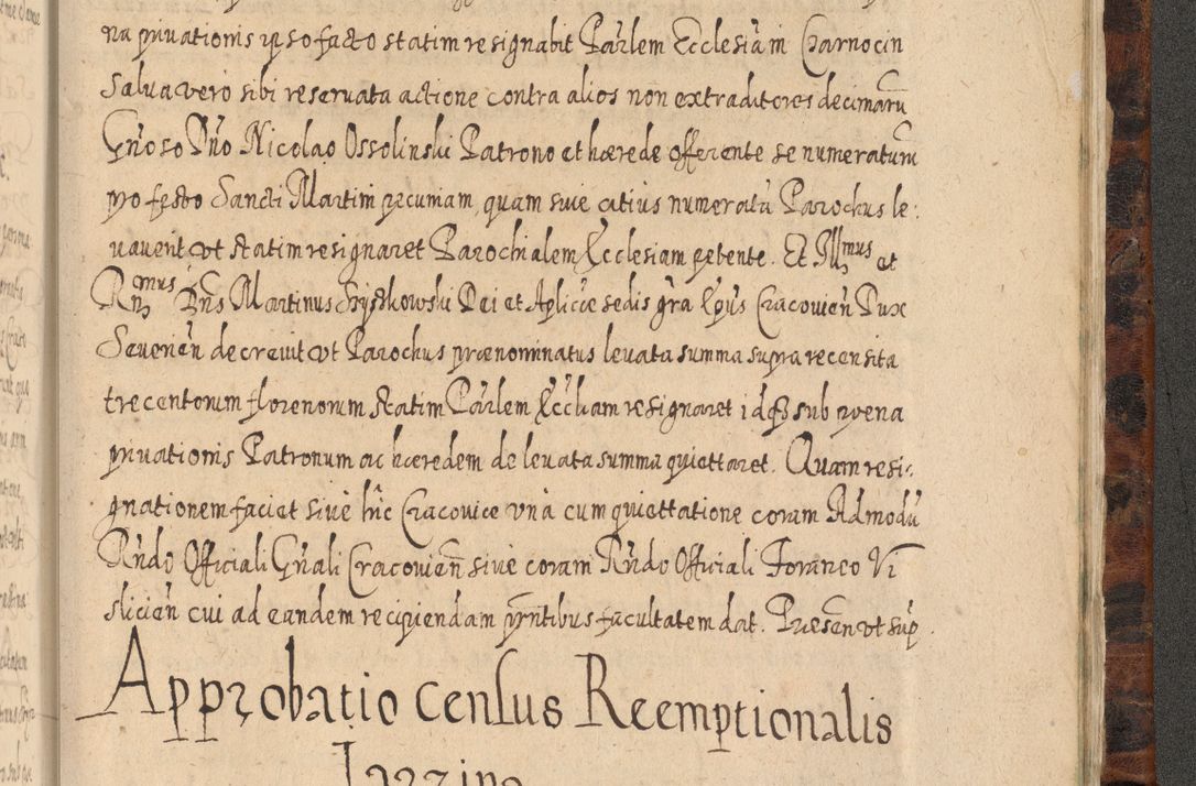 Zdjęcie nr 1384 dla obiektu archiwalnego: Acta actorum, causarum spiritualium, civilium, criminalium, obligationum, quietationum, inscpritionum, cessionum, decimarum, testamentorum R. D. Martini Szyszkowski, episcopi Cracoviensis, ducis Severiensis in annis 1624 - 1626. Tomus tertius.