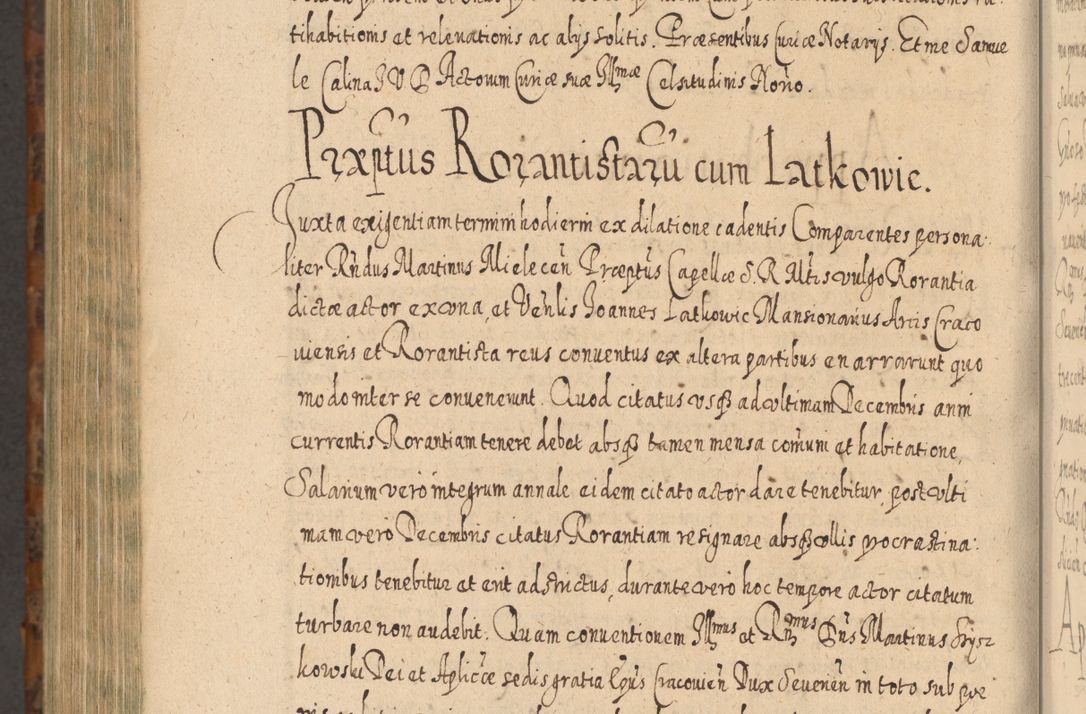 Zdjęcie nr 1383 dla obiektu archiwalnego: Acta actorum, causarum spiritualium, civilium, criminalium, obligationum, quietationum, inscpritionum, cessionum, decimarum, testamentorum R. D. Martini Szyszkowski, episcopi Cracoviensis, ducis Severiensis in annis 1624 - 1626. Tomus tertius.