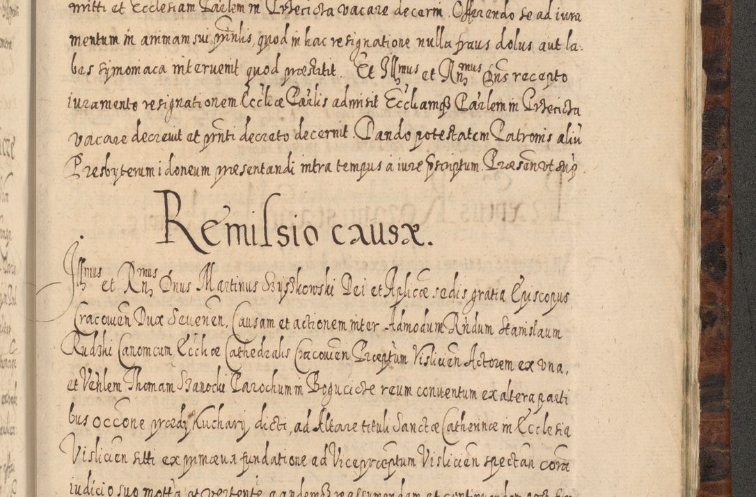 Zdjęcie nr 1378 dla obiektu archiwalnego: Acta actorum, causarum spiritualium, civilium, criminalium, obligationum, quietationum, inscpritionum, cessionum, decimarum, testamentorum R. D. Martini Szyszkowski, episcopi Cracoviensis, ducis Severiensis in annis 1624 - 1626. Tomus tertius.