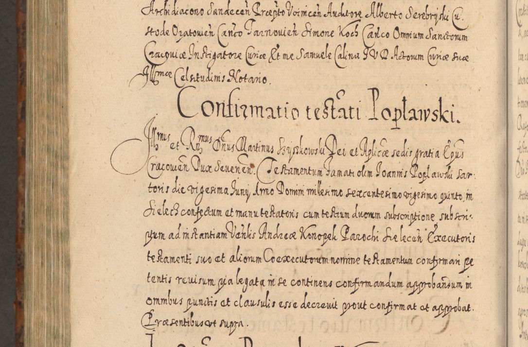 Zdjęcie nr 1367 dla obiektu archiwalnego: Acta actorum, causarum spiritualium, civilium, criminalium, obligationum, quietationum, inscpritionum, cessionum, decimarum, testamentorum R. D. Martini Szyszkowski, episcopi Cracoviensis, ducis Severiensis in annis 1624 - 1626. Tomus tertius.