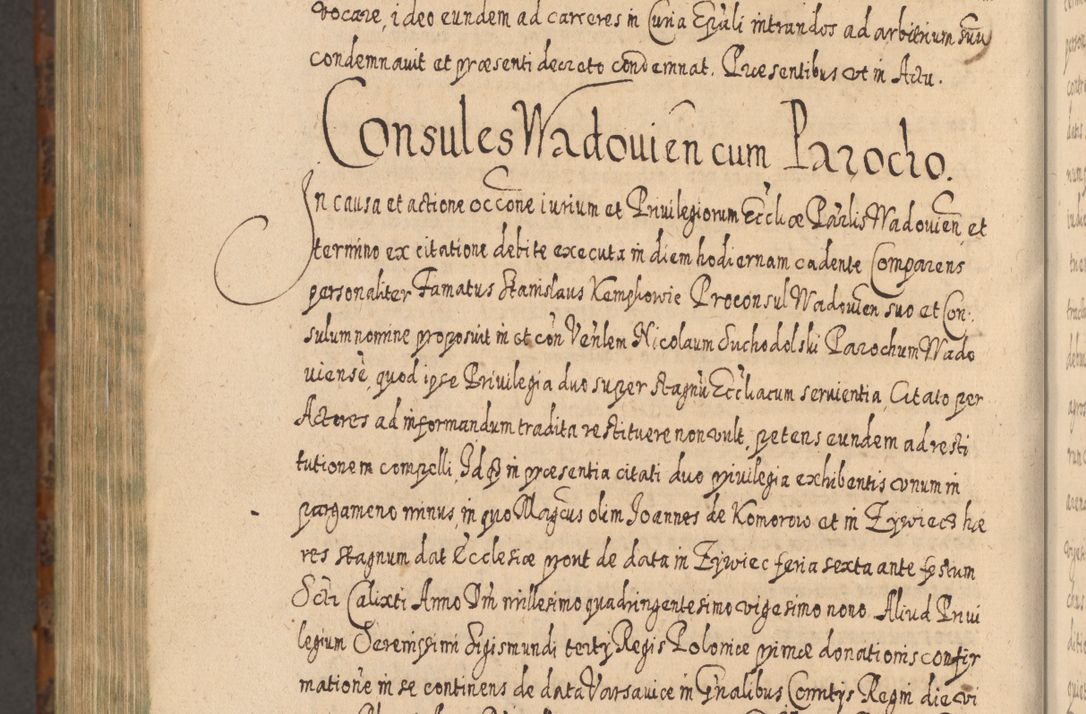Zdjęcie nr 1369 dla obiektu archiwalnego: Acta actorum, causarum spiritualium, civilium, criminalium, obligationum, quietationum, inscpritionum, cessionum, decimarum, testamentorum R. D. Martini Szyszkowski, episcopi Cracoviensis, ducis Severiensis in annis 1624 - 1626. Tomus tertius.