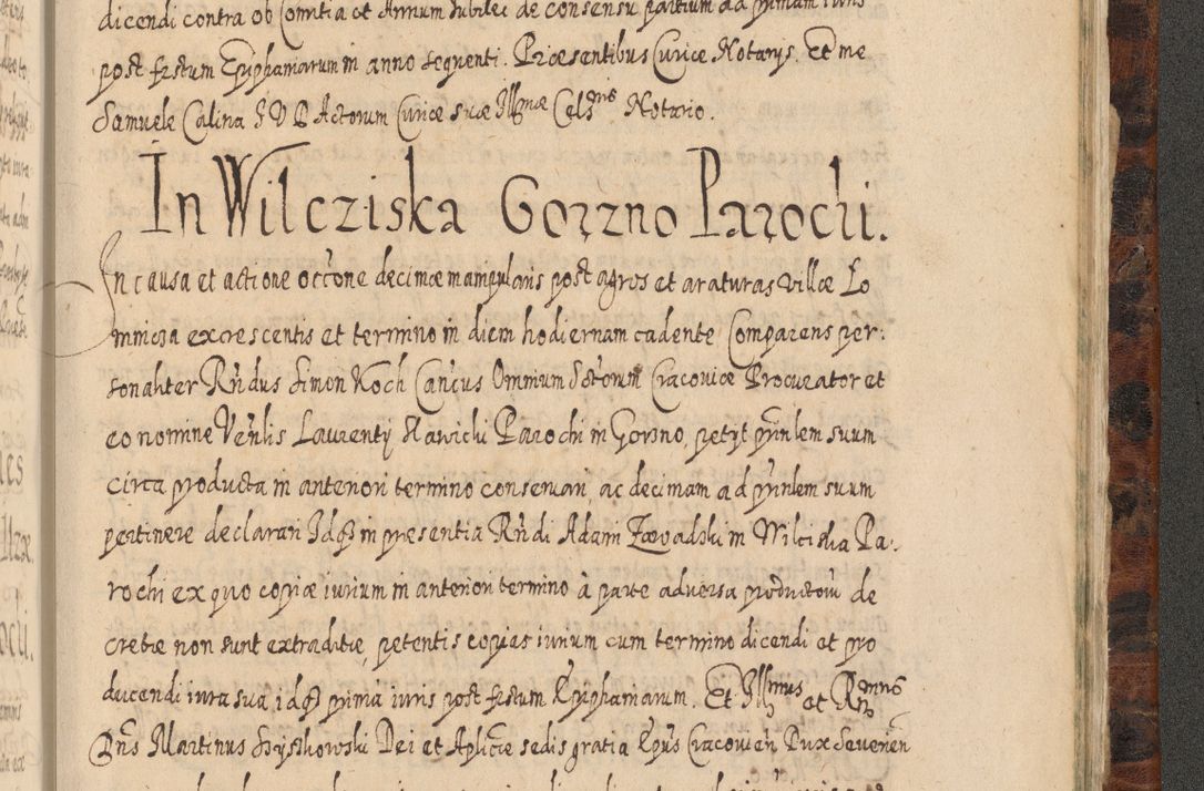 Zdjęcie nr 1364 dla obiektu archiwalnego: Acta actorum, causarum spiritualium, civilium, criminalium, obligationum, quietationum, inscpritionum, cessionum, decimarum, testamentorum R. D. Martini Szyszkowski, episcopi Cracoviensis, ducis Severiensis in annis 1624 - 1626. Tomus tertius.