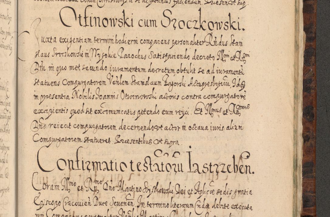 Zdjęcie nr 1356 dla obiektu archiwalnego: Acta actorum, causarum spiritualium, civilium, criminalium, obligationum, quietationum, inscpritionum, cessionum, decimarum, testamentorum R. D. Martini Szyszkowski, episcopi Cracoviensis, ducis Severiensis in annis 1624 - 1626. Tomus tertius.
