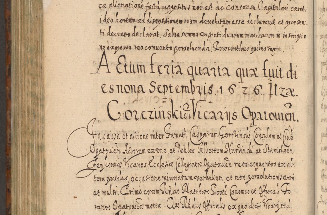 Zdjęcie nr 1351 dla obiektu archiwalnego: Acta actorum, causarum spiritualium, civilium, criminalium, obligationum, quietationum, inscpritionum, cessionum, decimarum, testamentorum R. D. Martini Szyszkowski, episcopi Cracoviensis, ducis Severiensis in annis 1624 - 1626. Tomus tertius.