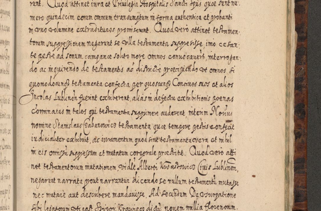 Zdjęcie nr 1344 dla obiektu archiwalnego: Acta actorum, causarum spiritualium, civilium, criminalium, obligationum, quietationum, inscpritionum, cessionum, decimarum, testamentorum R. D. Martini Szyszkowski, episcopi Cracoviensis, ducis Severiensis in annis 1624 - 1626. Tomus tertius.