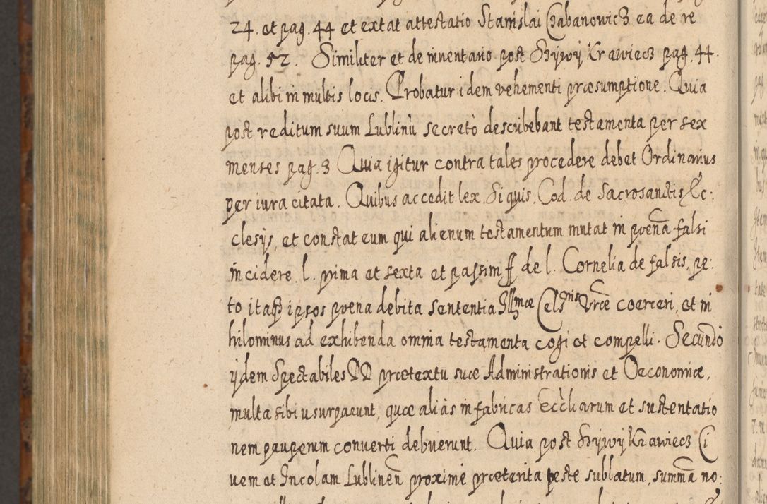 Zdjęcie nr 1341 dla obiektu archiwalnego: Acta actorum, causarum spiritualium, civilium, criminalium, obligationum, quietationum, inscpritionum, cessionum, decimarum, testamentorum R. D. Martini Szyszkowski, episcopi Cracoviensis, ducis Severiensis in annis 1624 - 1626. Tomus tertius.