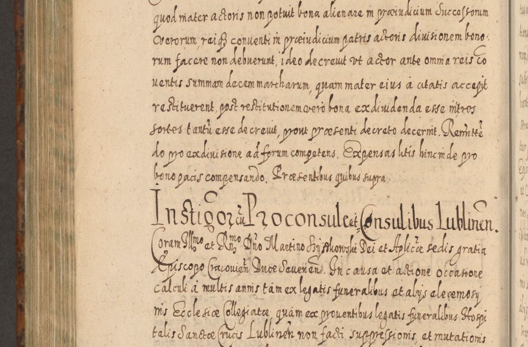 Zdjęcie nr 1339 dla obiektu archiwalnego: Acta actorum, causarum spiritualium, civilium, criminalium, obligationum, quietationum, inscpritionum, cessionum, decimarum, testamentorum R. D. Martini Szyszkowski, episcopi Cracoviensis, ducis Severiensis in annis 1624 - 1626. Tomus tertius.