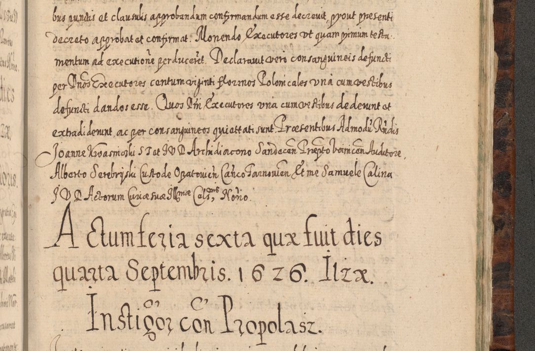 Zdjęcie nr 1336 dla obiektu archiwalnego: Acta actorum, causarum spiritualium, civilium, criminalium, obligationum, quietationum, inscpritionum, cessionum, decimarum, testamentorum R. D. Martini Szyszkowski, episcopi Cracoviensis, ducis Severiensis in annis 1624 - 1626. Tomus tertius.