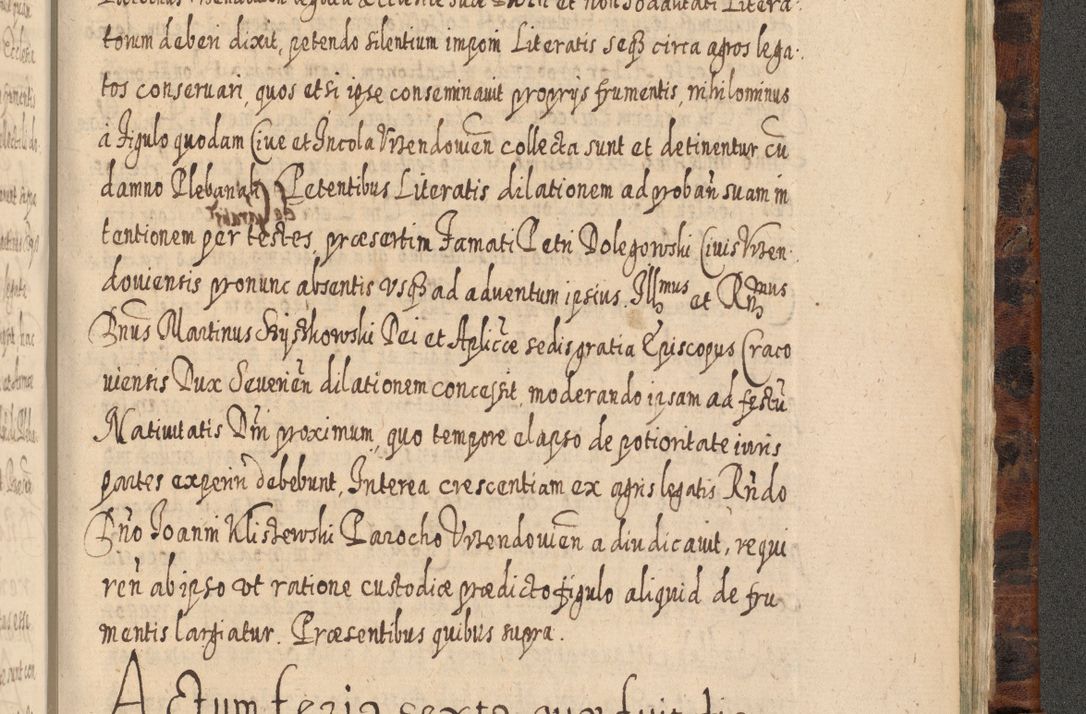 Zdjęcie nr 1332 dla obiektu archiwalnego: Acta actorum, causarum spiritualium, civilium, criminalium, obligationum, quietationum, inscpritionum, cessionum, decimarum, testamentorum R. D. Martini Szyszkowski, episcopi Cracoviensis, ducis Severiensis in annis 1624 - 1626. Tomus tertius.