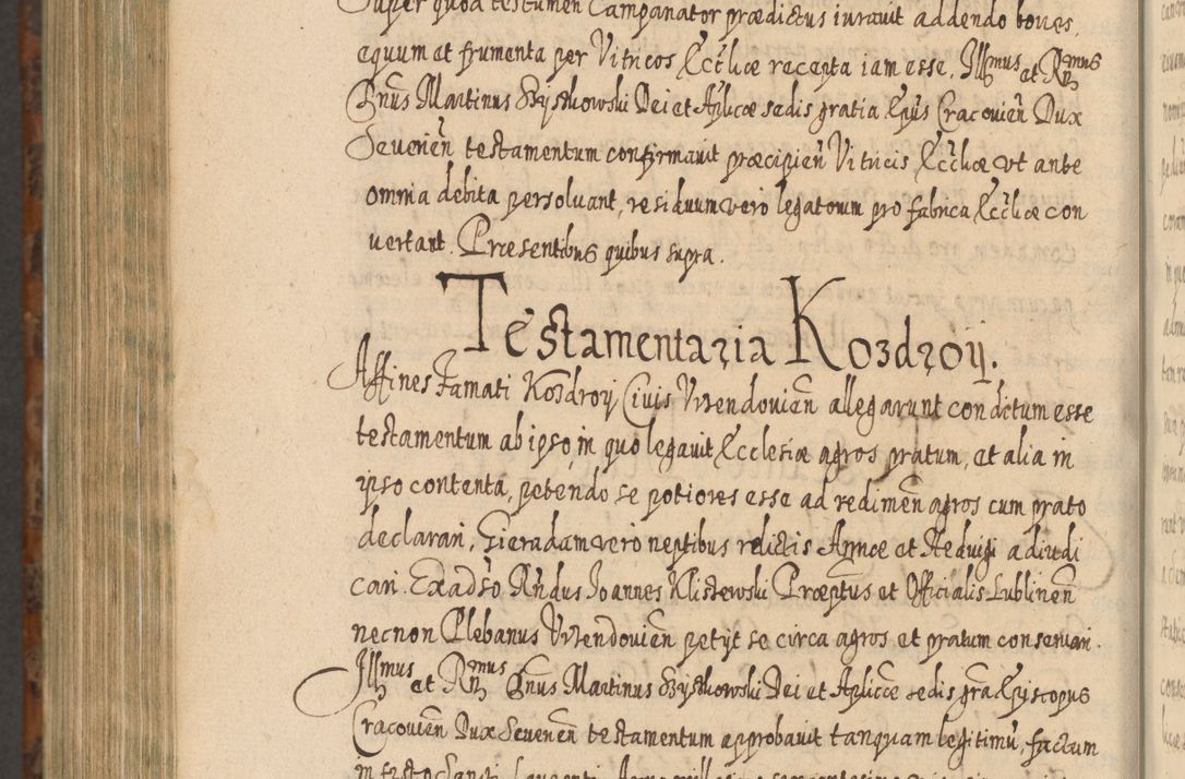 Zdjęcie nr 1329 dla obiektu archiwalnego: Acta actorum, causarum spiritualium, civilium, criminalium, obligationum, quietationum, inscpritionum, cessionum, decimarum, testamentorum R. D. Martini Szyszkowski, episcopi Cracoviensis, ducis Severiensis in annis 1624 - 1626. Tomus tertius.