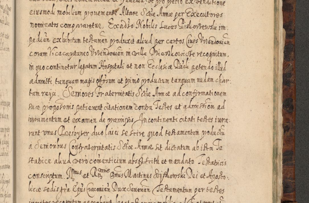 Zdjęcie nr 1330 dla obiektu archiwalnego: Acta actorum, causarum spiritualium, civilium, criminalium, obligationum, quietationum, inscpritionum, cessionum, decimarum, testamentorum R. D. Martini Szyszkowski, episcopi Cracoviensis, ducis Severiensis in annis 1624 - 1626. Tomus tertius.
