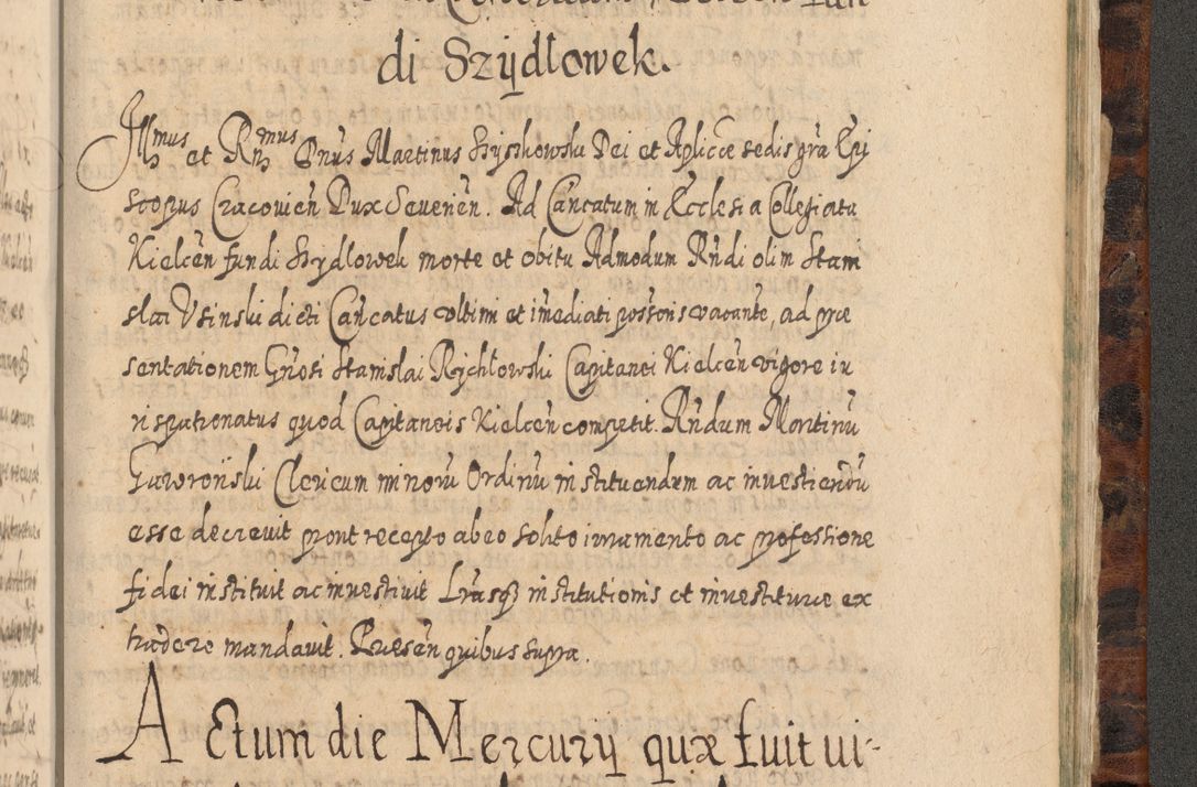 Zdjęcie nr 1324 dla obiektu archiwalnego: Acta actorum, causarum spiritualium, civilium, criminalium, obligationum, quietationum, inscpritionum, cessionum, decimarum, testamentorum R. D. Martini Szyszkowski, episcopi Cracoviensis, ducis Severiensis in annis 1624 - 1626. Tomus tertius.