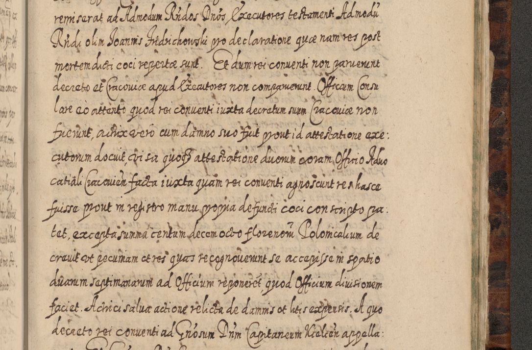 Zdjęcie nr 1320 dla obiektu archiwalnego: Acta actorum, causarum spiritualium, civilium, criminalium, obligationum, quietationum, inscpritionum, cessionum, decimarum, testamentorum R. D. Martini Szyszkowski, episcopi Cracoviensis, ducis Severiensis in annis 1624 - 1626. Tomus tertius.