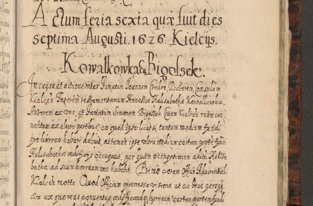 Zdjęcie nr 1318 dla obiektu archiwalnego: Acta actorum, causarum spiritualium, civilium, criminalium, obligationum, quietationum, inscpritionum, cessionum, decimarum, testamentorum R. D. Martini Szyszkowski, episcopi Cracoviensis, ducis Severiensis in annis 1624 - 1626. Tomus tertius.