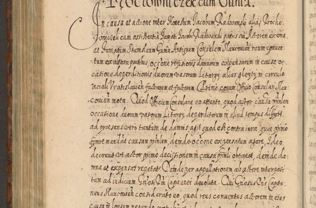 Zdjęcie nr 1309 dla obiektu archiwalnego: Acta actorum, causarum spiritualium, civilium, criminalium, obligationum, quietationum, inscpritionum, cessionum, decimarum, testamentorum R. D. Martini Szyszkowski, episcopi Cracoviensis, ducis Severiensis in annis 1624 - 1626. Tomus tertius.