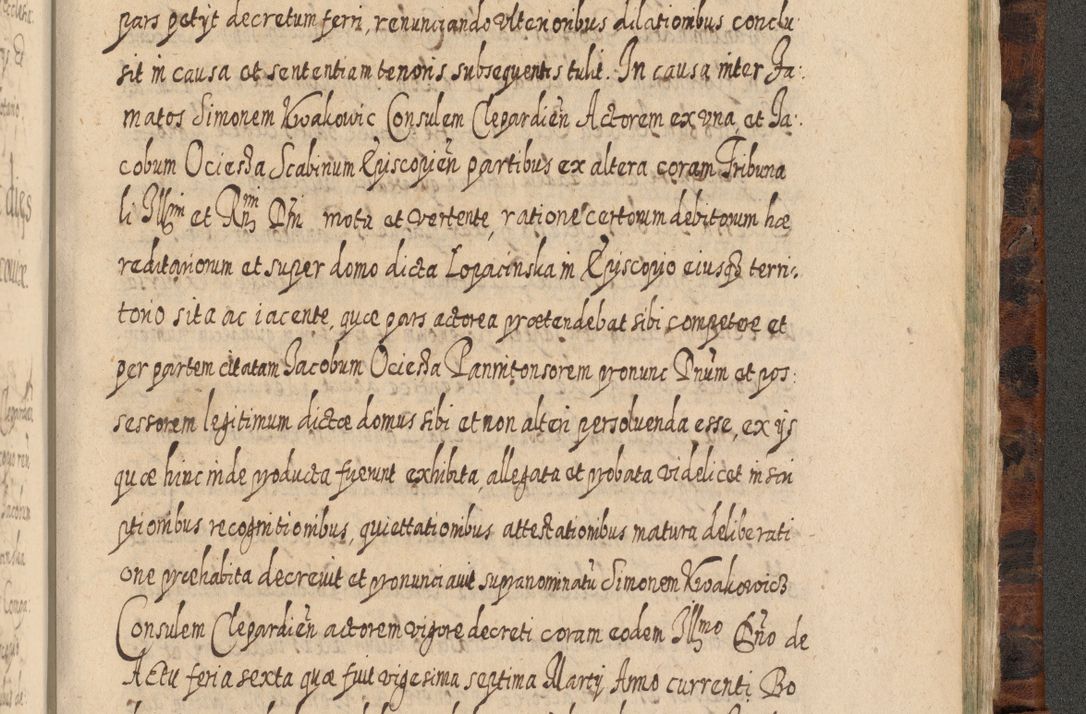 Zdjęcie nr 1306 dla obiektu archiwalnego: Acta actorum, causarum spiritualium, civilium, criminalium, obligationum, quietationum, inscpritionum, cessionum, decimarum, testamentorum R. D. Martini Szyszkowski, episcopi Cracoviensis, ducis Severiensis in annis 1624 - 1626. Tomus tertius.