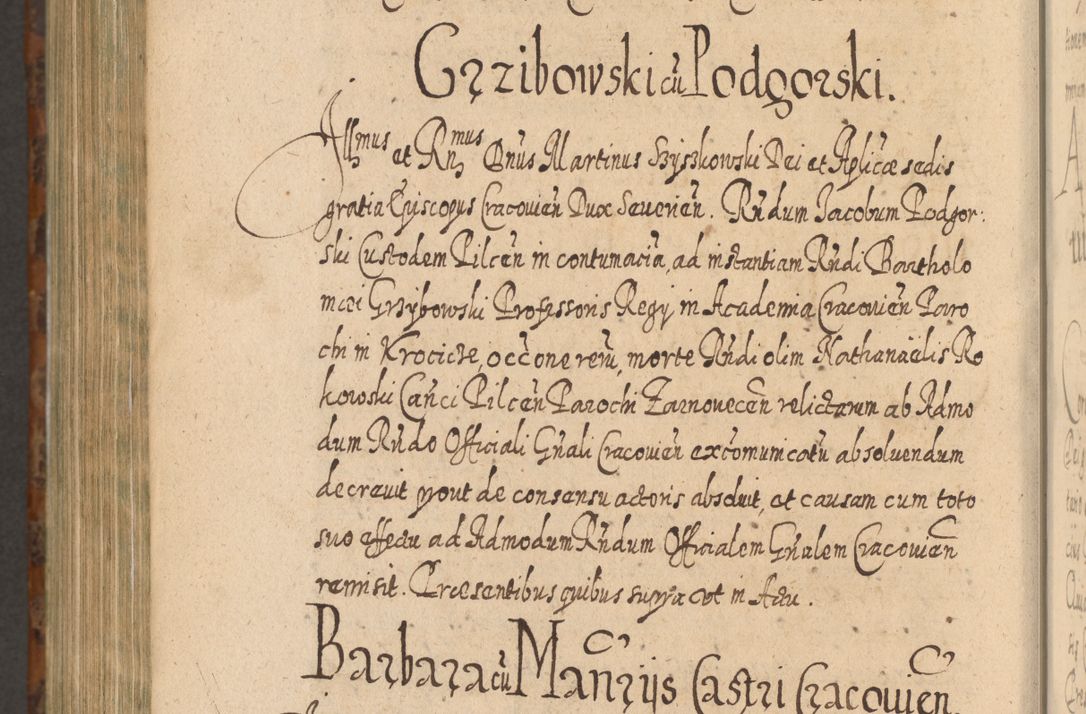 Zdjęcie nr 1303 dla obiektu archiwalnego: Acta actorum, causarum spiritualium, civilium, criminalium, obligationum, quietationum, inscpritionum, cessionum, decimarum, testamentorum R. D. Martini Szyszkowski, episcopi Cracoviensis, ducis Severiensis in annis 1624 - 1626. Tomus tertius.