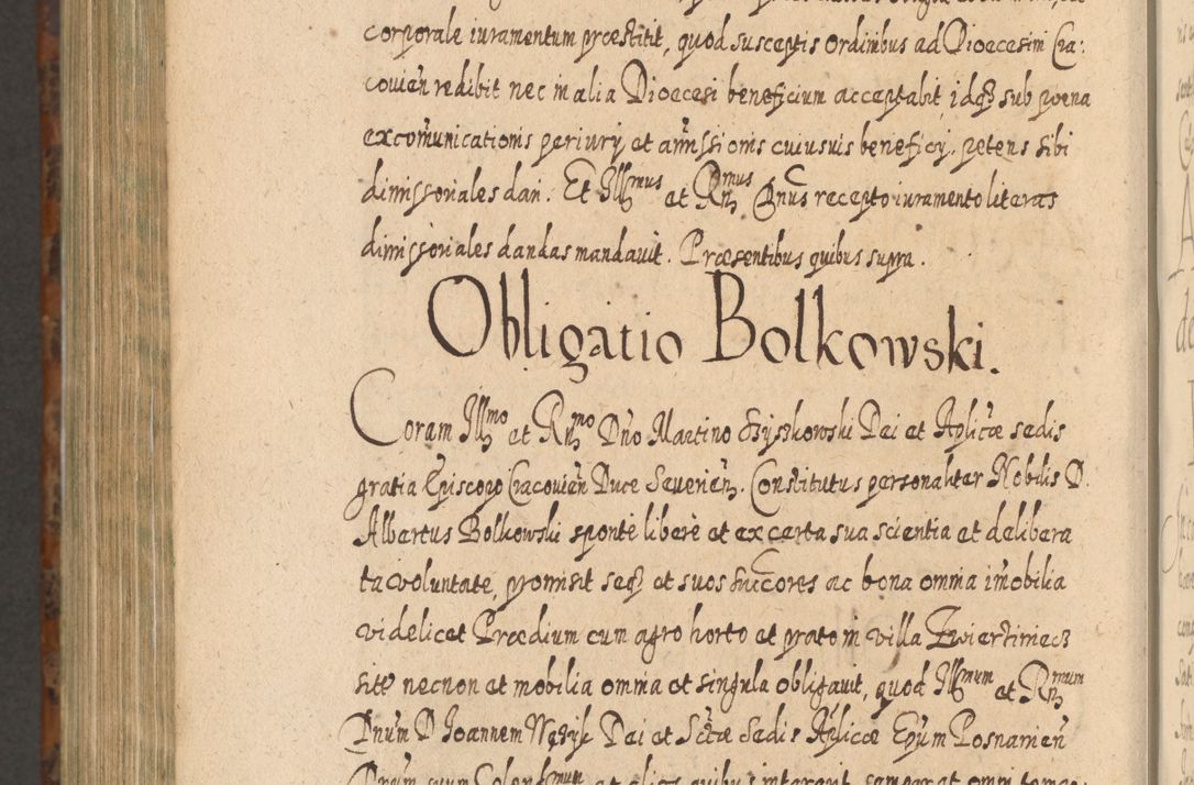 Zdjęcie nr 1297 dla obiektu archiwalnego: Acta actorum, causarum spiritualium, civilium, criminalium, obligationum, quietationum, inscpritionum, cessionum, decimarum, testamentorum R. D. Martini Szyszkowski, episcopi Cracoviensis, ducis Severiensis in annis 1624 - 1626. Tomus tertius.