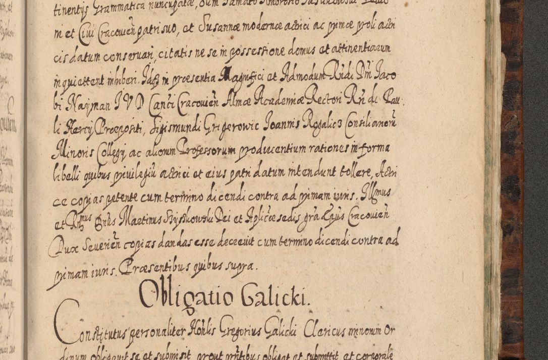 Zdjęcie nr 1296 dla obiektu archiwalnego: Acta actorum, causarum spiritualium, civilium, criminalium, obligationum, quietationum, inscpritionum, cessionum, decimarum, testamentorum R. D. Martini Szyszkowski, episcopi Cracoviensis, ducis Severiensis in annis 1624 - 1626. Tomus tertius.