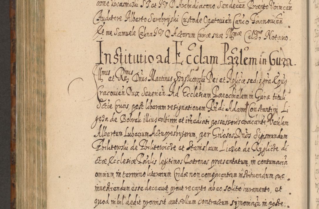 Zdjęcie nr 1299 dla obiektu archiwalnego: Acta actorum, causarum spiritualium, civilium, criminalium, obligationum, quietationum, inscpritionum, cessionum, decimarum, testamentorum R. D. Martini Szyszkowski, episcopi Cracoviensis, ducis Severiensis in annis 1624 - 1626. Tomus tertius.
