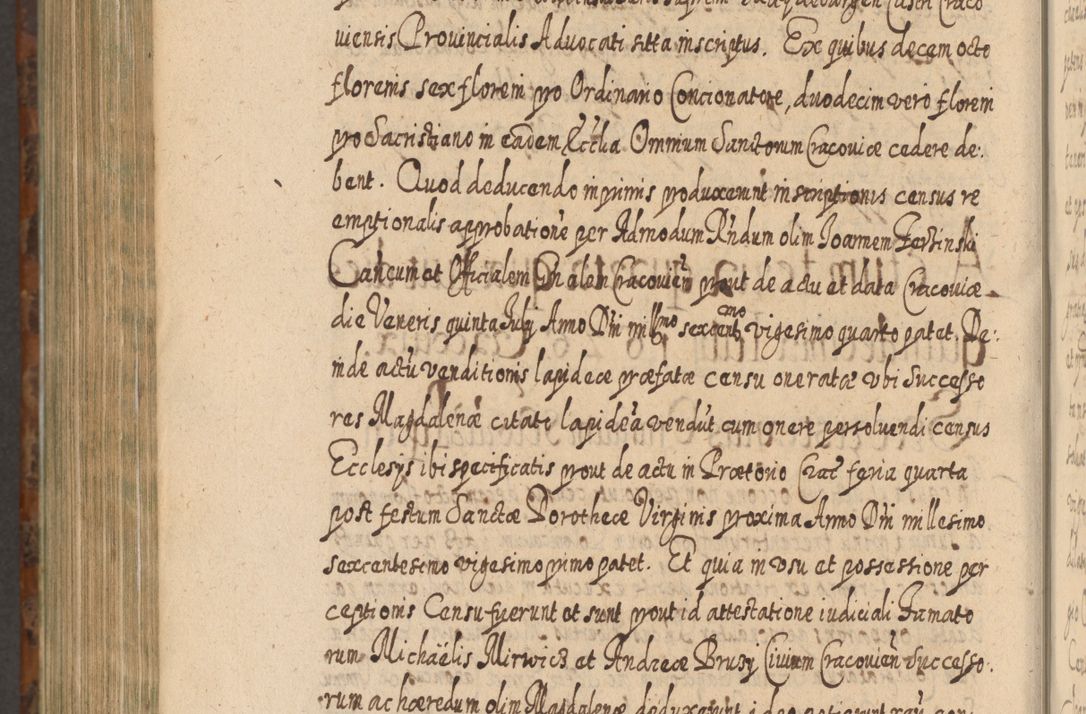 Zdjęcie nr 1293 dla obiektu archiwalnego: Acta actorum, causarum spiritualium, civilium, criminalium, obligationum, quietationum, inscpritionum, cessionum, decimarum, testamentorum R. D. Martini Szyszkowski, episcopi Cracoviensis, ducis Severiensis in annis 1624 - 1626. Tomus tertius.
